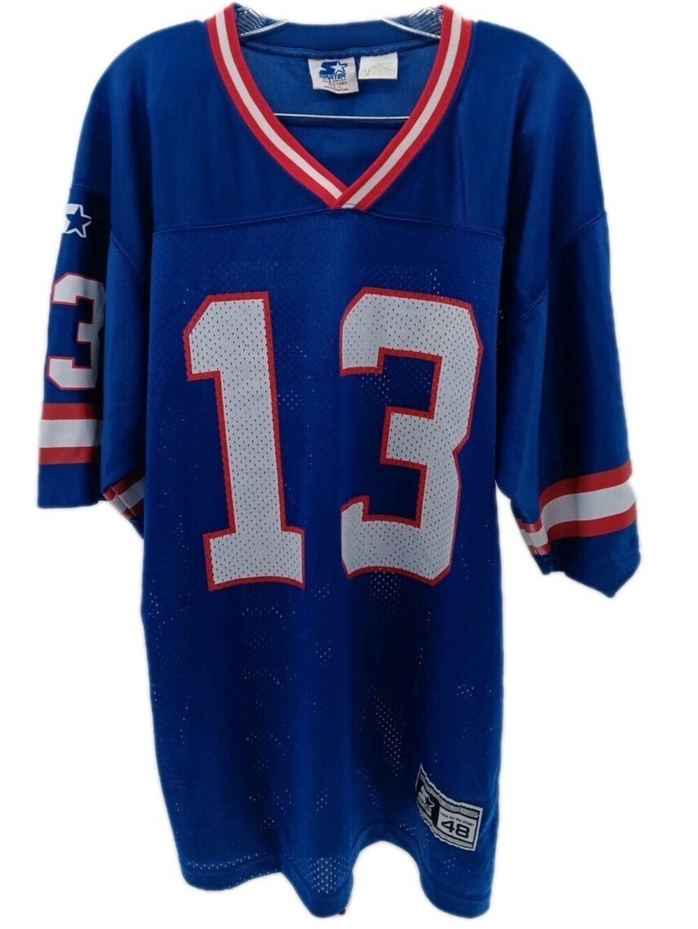 Vintage New York Giants Danny Kanell Jersey Mens 48/L Blue Starter 1995 NFL